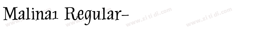 Malina1 Regular字体转换